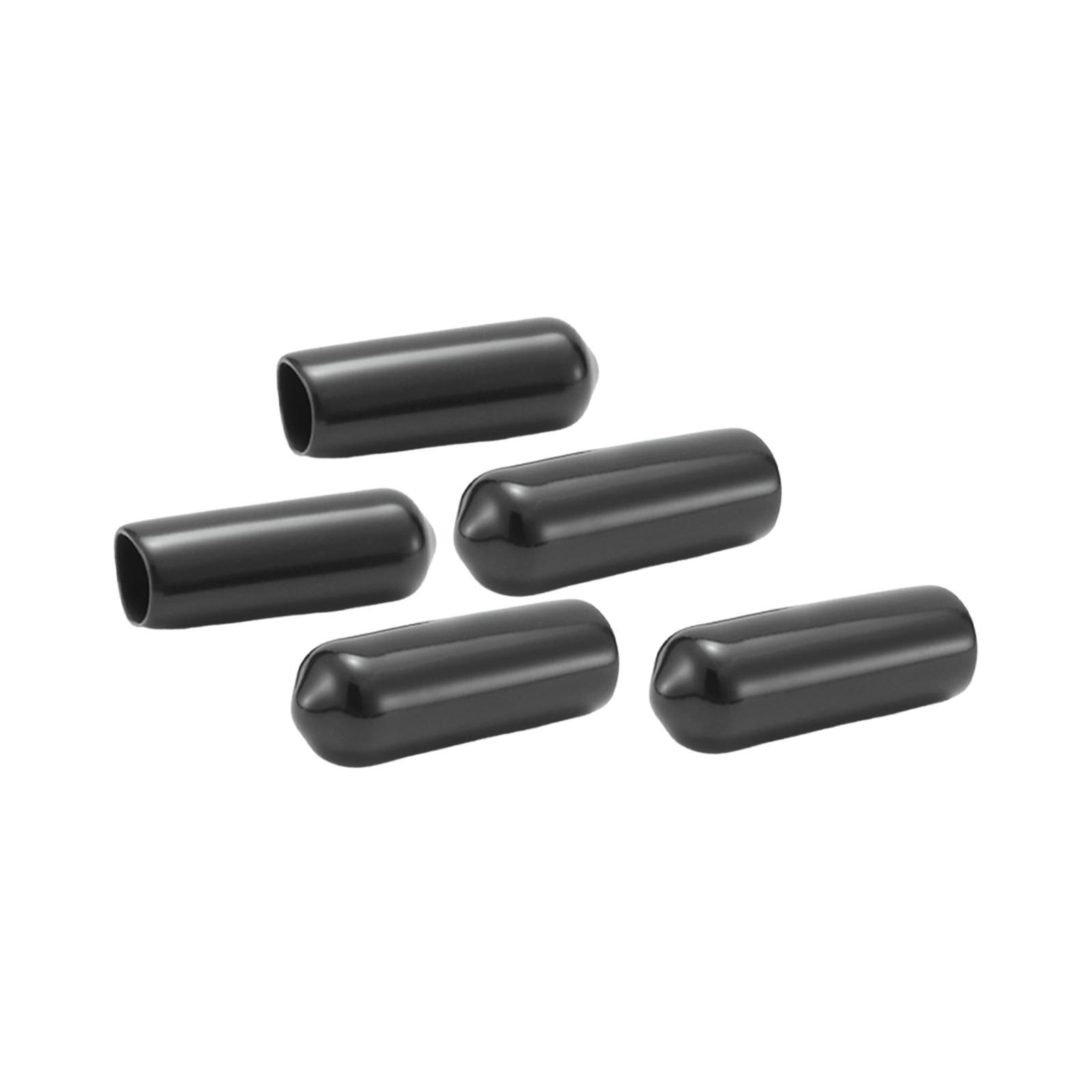 5Pcs 8mm Screw Covers Protection Sleeve Elastic Fittings Portable Thread Replacement Compact End Caps for Ground Nail Camping Bolts Outdoor