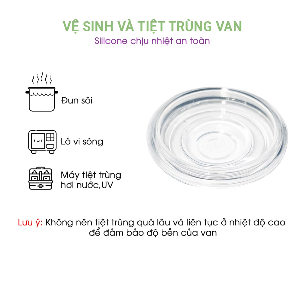 Van Chặn Sữa Máy Hút Sữa Không Dây Mama’s Choice Cloudie, Chất Liệu Silicone An Toàn Cho Mẹ và Bé