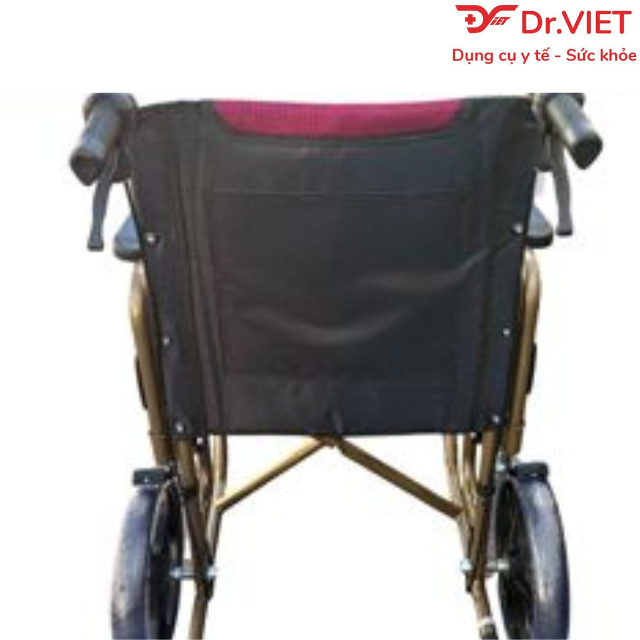 Xe lăn tay Lucass X-307 - Hỗ trợ người già, người đi lại khó khăn, dễ di chuyển và gập gọn,Có thắng tay, tựa lưng vải bố, khung xe sắt sơn tĩnh điện, bảo hành 12