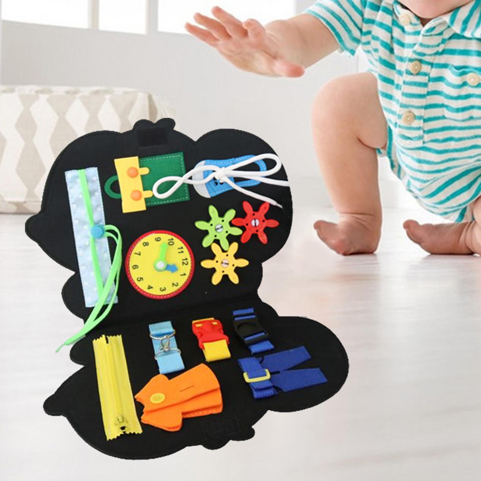 Montessori Sensory Board Toy Educational Toys Felt for Preschool Girls Boys