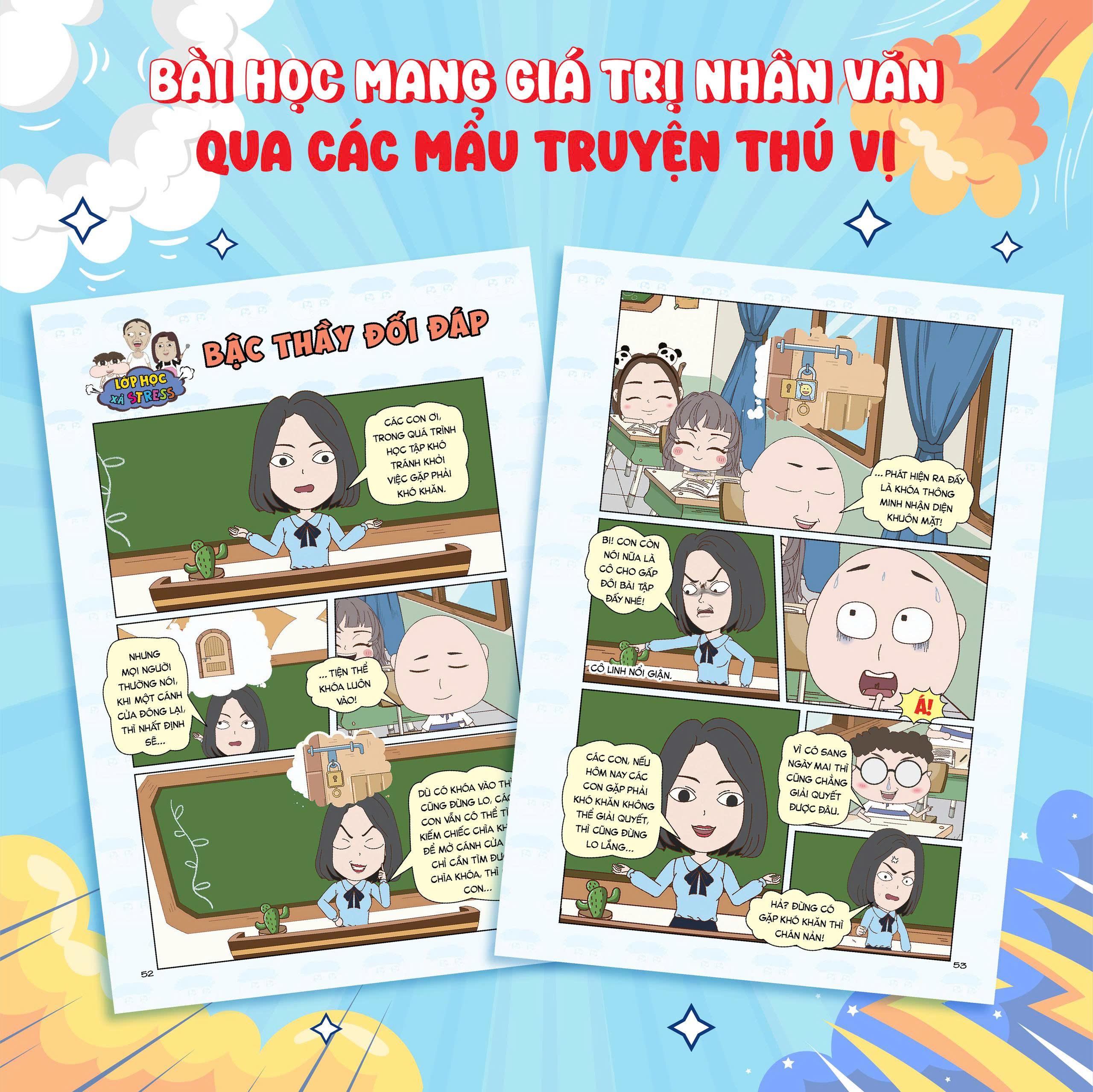 Sách - Truyện Tranh Lớp Học Xả Stress - Hỏi Bài Lúc Nửa Đêm