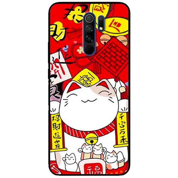 Ốp lưng dành cho Xiaomi Redmi 9 mẫu Mèo Nằm Chờ Cá