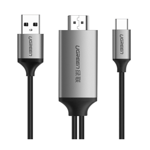 Cáp chuyển USB Type C to HDMI dài 1,5m hỗ trợ 4K2K@60Hz Ugreen 50544 chính hãng