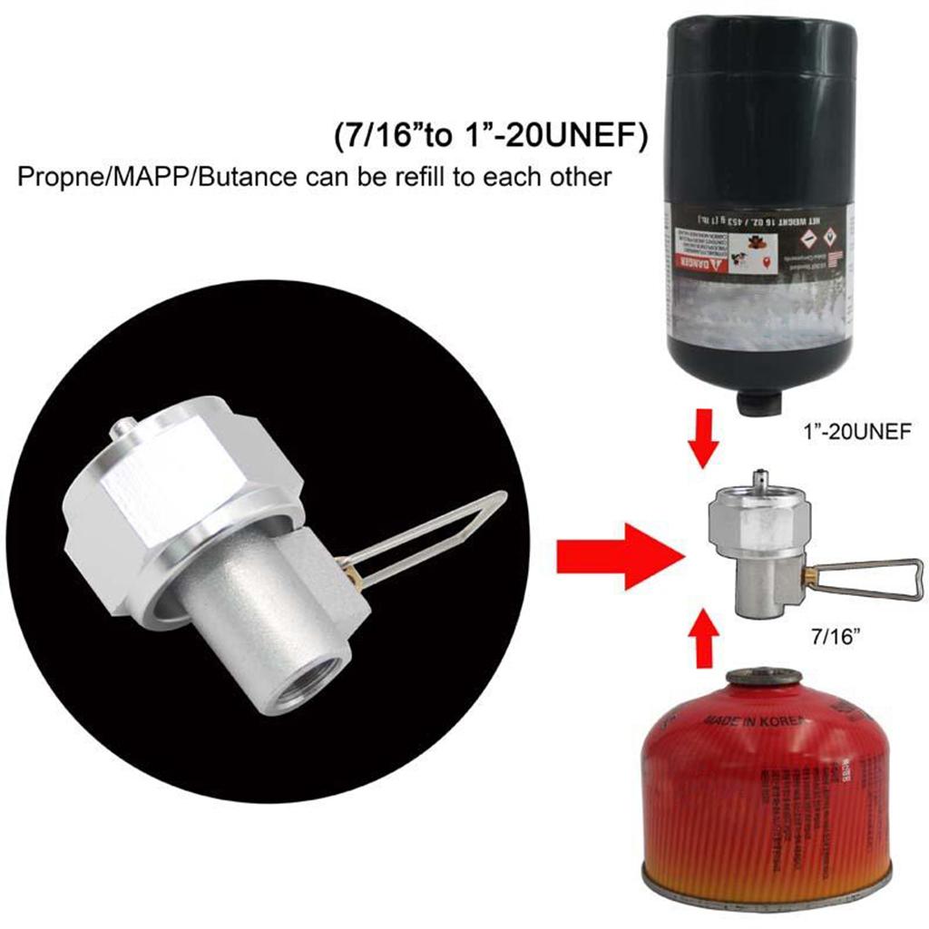 Propane Cylinder Gas Refill Adapter Butane Canister Camping Stove Supplies