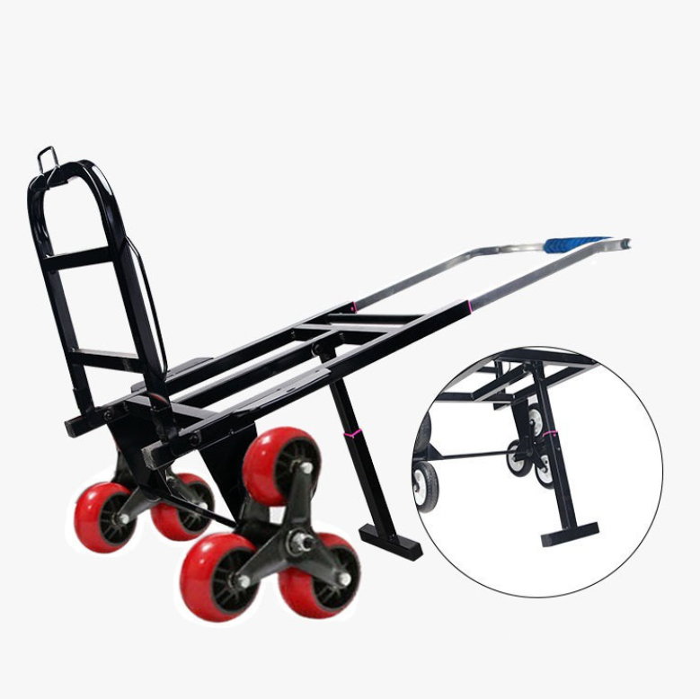 Xe kéo hàng hỗ trợ vận chuyển leo cầu thang 6 bánh gấp gọn Portable Trolley with Three-Wheel Chassis 200kg Max