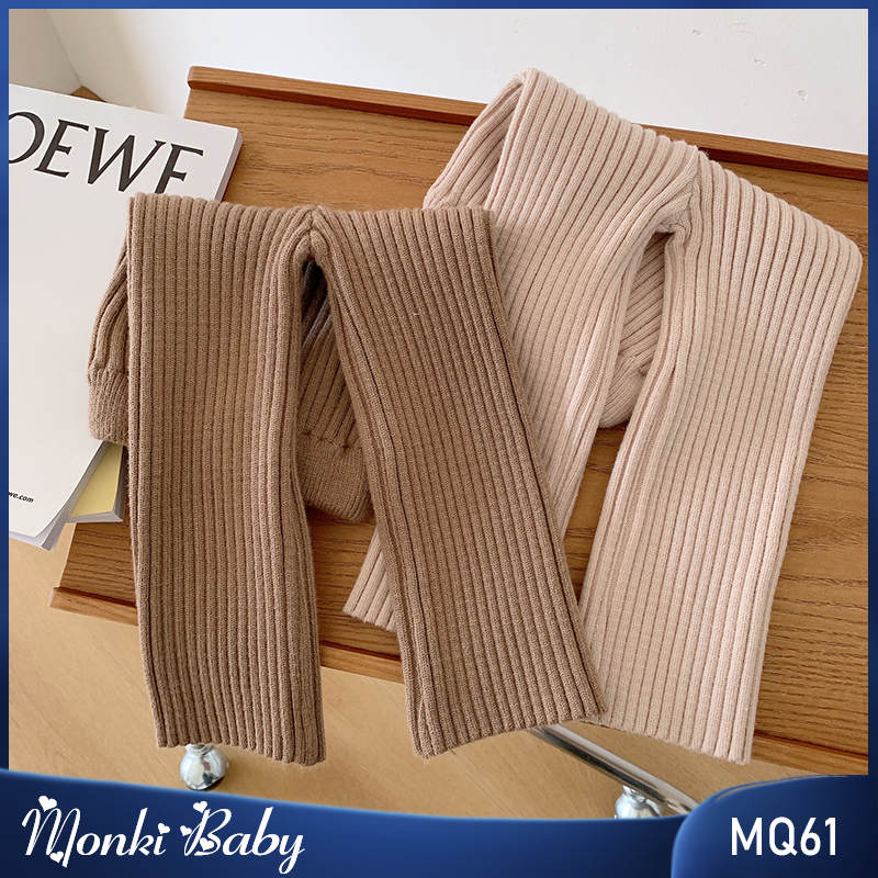 Quần legging len giữ ấm cho bé gái, loại cao cấp chất đẹp dày dặn, mềm mại thoải mái, co giãn cao, giúp bé phối đồ siêu xinh | MQ61