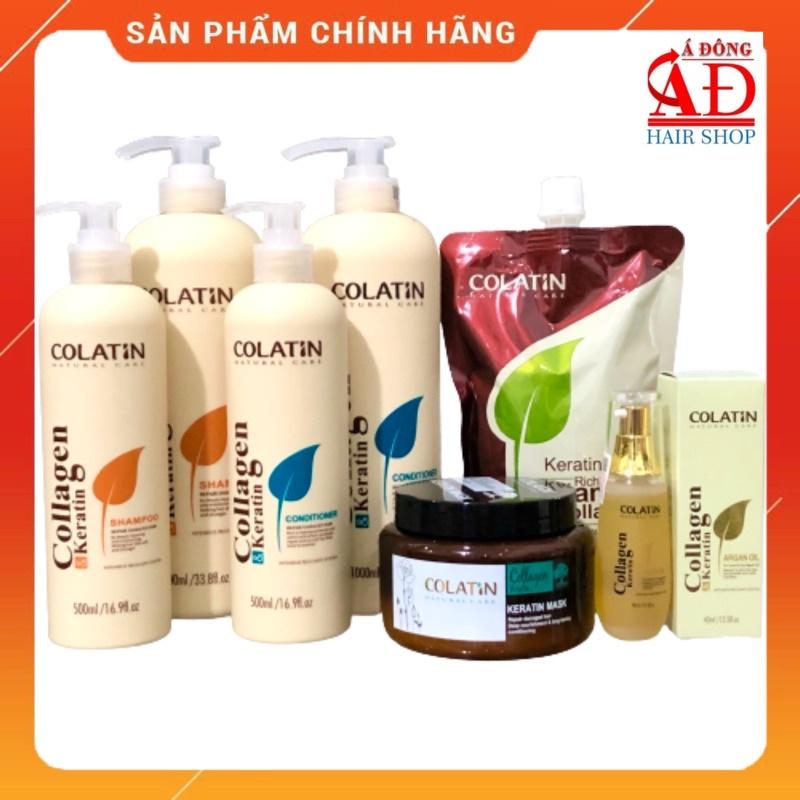 DẦU GỘI XẢ Ủ DƯỠNG TÓC COLATIN TINH CHẤT TƠ TẰM CHÍNH HÃNG CTY XUÂN THÌ