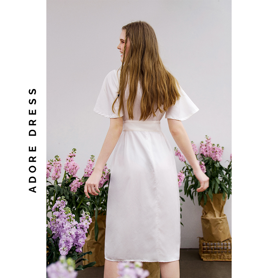 Đầm midi dress thô mềm 4 màu 3ASDR2048 ADORE DRESS