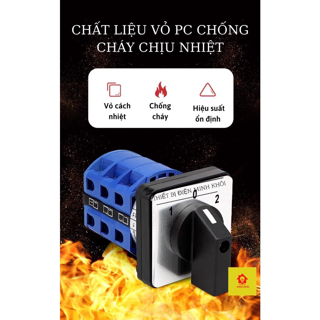 Công tắc Chuyển Mạch Volt và Ampe 7 vị trí Morele, công tắc chuyển mạch ampe 4 vị trí LW28-20A, xoay vôn