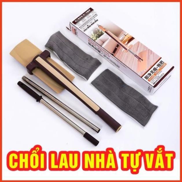 Cây lau nhà tự vắt thông minh xoay 360*tặng kèm 1 bông lau