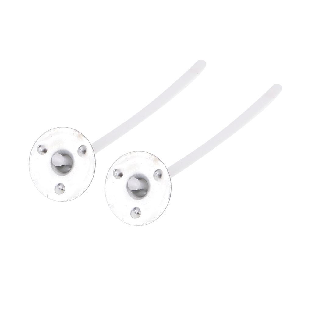 200x Natural Cotton Candle   with Tab for Christmas Candle Making 3.5cm