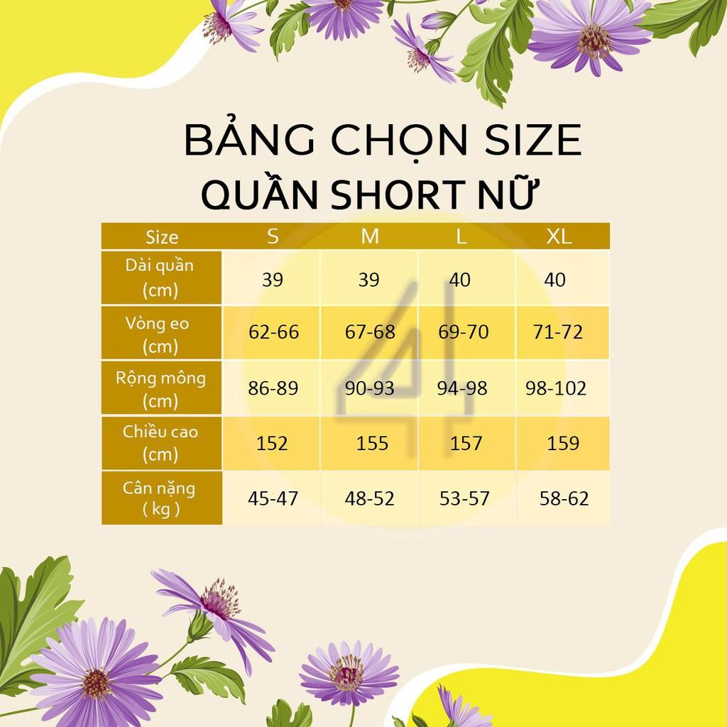 Quần short nữ cạp cao thời trang 4LOVA ống rộng phối khóa kéo trước trẻ trung