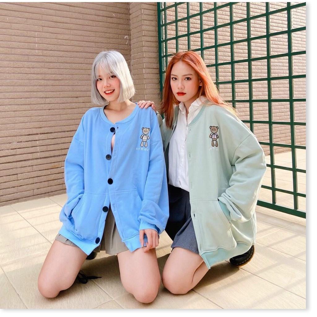 Áo khoác nỉ cardigan CÚC NÚT CỰC XINH CHO CÁC BẠN TRẺ KHANH AN FASHION