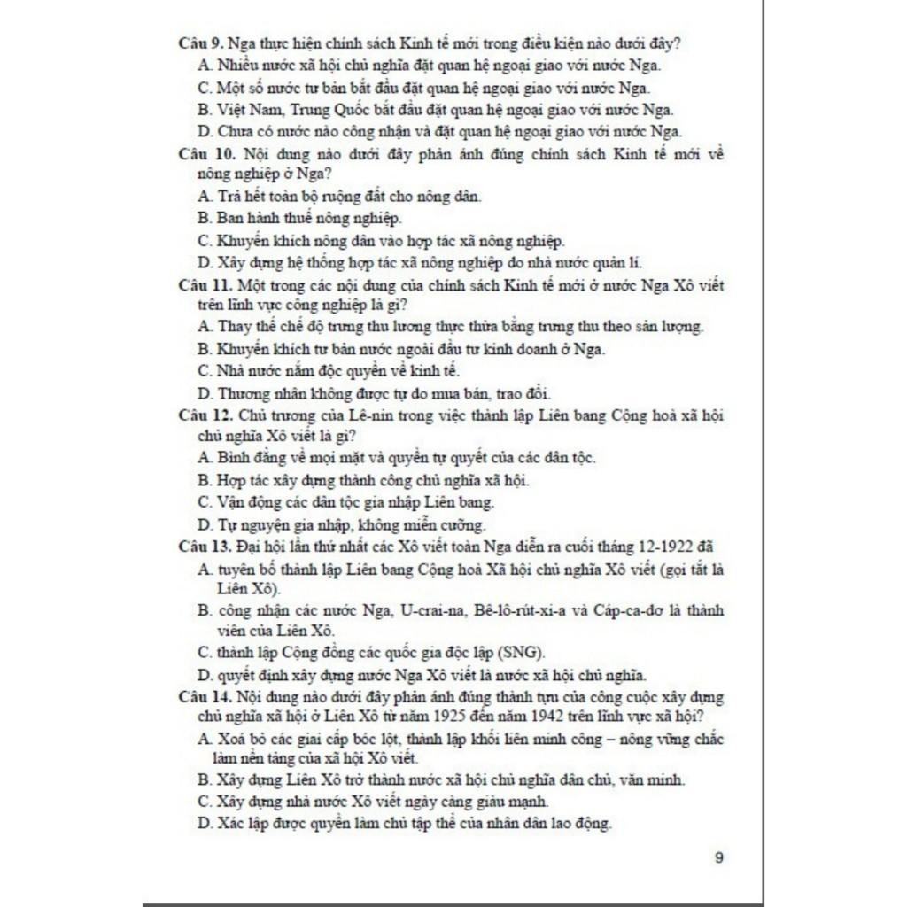 Sách - Trả Lời Câu Hỏi Lịch Sử Lớp 9 - Tự Luận Và Trắc Nghiệm - Dùng Chung Cho Các Bộ SGK Hiện Hành - Hồng Ân