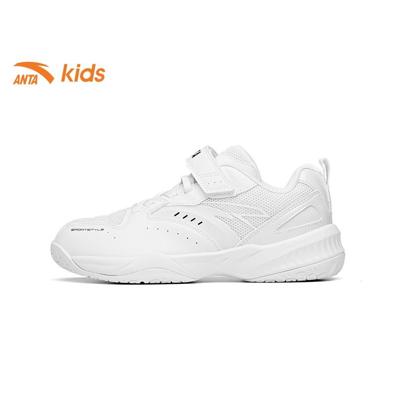 Giày thể thao bé trai Anta Kids siêu nhẹ, quai dán tiện lợi, mặt lưới thoáng khí W312133301S