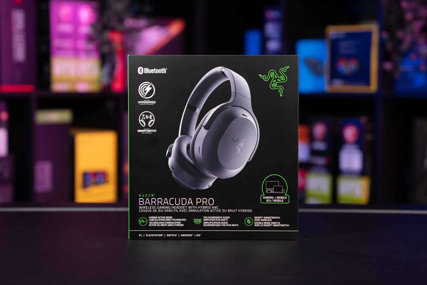 Tai nghe Razer Barracuda Pro-Wireless Gaming Headset with Hybrid ANC_Mới, hàng chính hãng