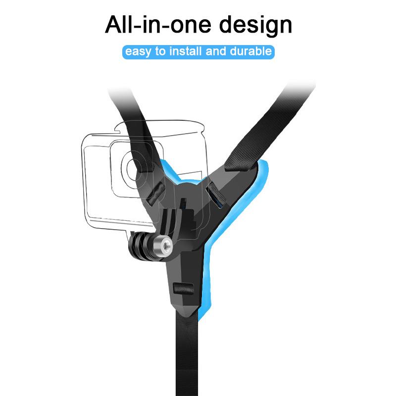 Mũ bảo hiểm xe máy phía trước cằm giữ máy ảnh camera cho GoPro Hero Dji Osmo hành động Insta360 Camera hành động Accessorie dây đeo mũ bảo hiểm