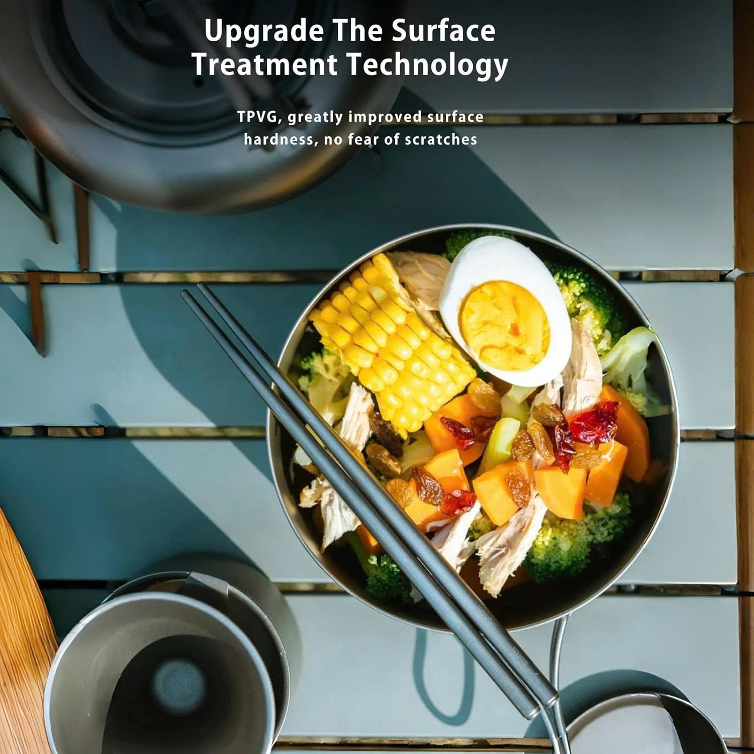 Đũa tròn Titanium Chopsticks KEITH Titanium Ti5625 - dài 19cm