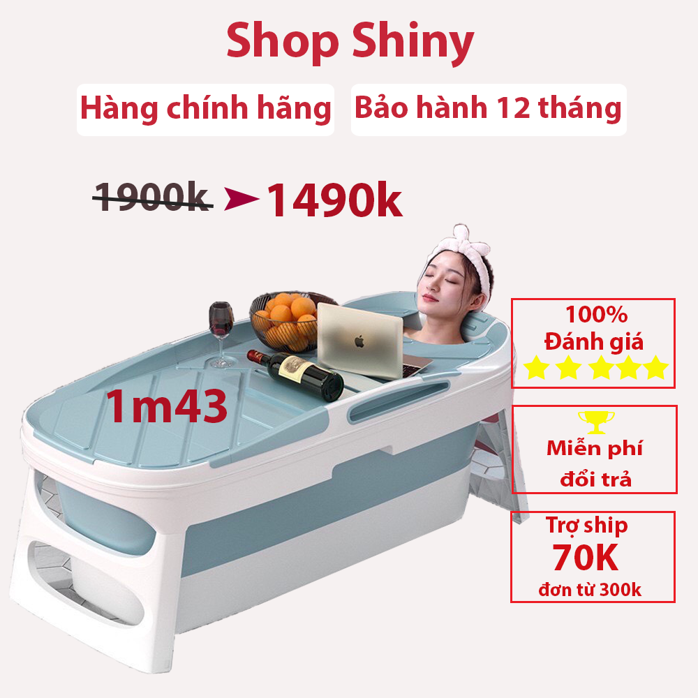 Bồn Tắm Gấp Gọn Người Lớn - Bồn Tắm Silicon Cao Cấp Dùng Cho Cả Gia Đình - Chất Liệu Nhựa PP Và Hạt Nhựa TPE - Thiết Kế Chắc Chắn, An Toàn kiểu dáng phi thuyền