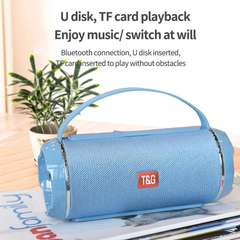 Loa Bluetooth Không Dây TG116C Du Lịch Và Ngoài Trời Cuộc Gọi Rảnh Tay Âm Thanh Nổi Di Động Loa Bluetooth TWS Color: green