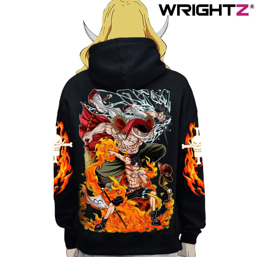 Áo hoodie anime Wrightz Râu Trắng Edward Newgate One Piece đảo hải tặc unisex oversize street wear