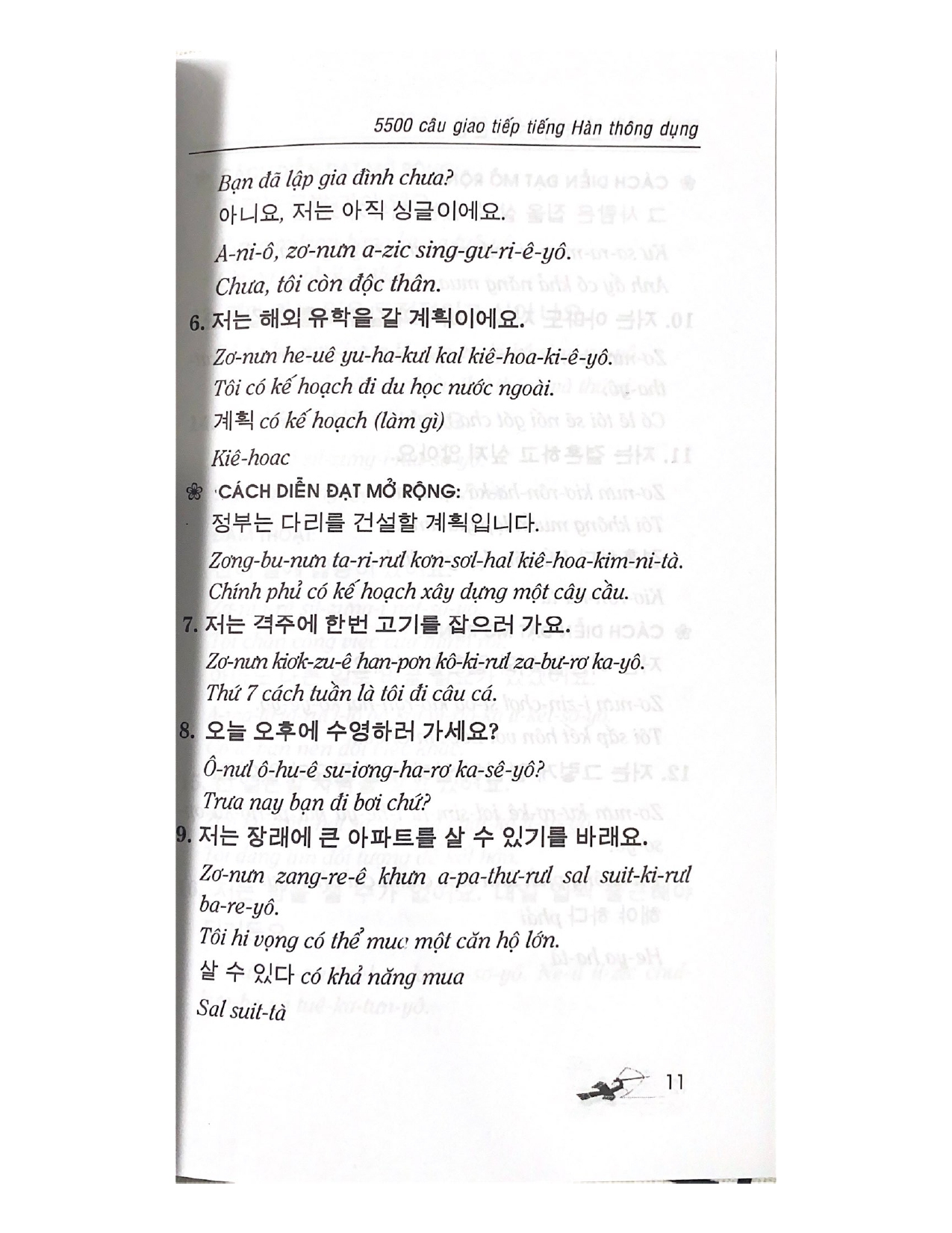 5500 Câu Giao Tiếp Tiếng Hàn Thông Dụng