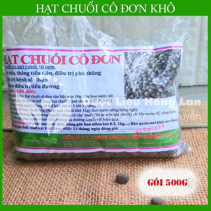 500gram Hạt chuối hột cô đơn khô sạch