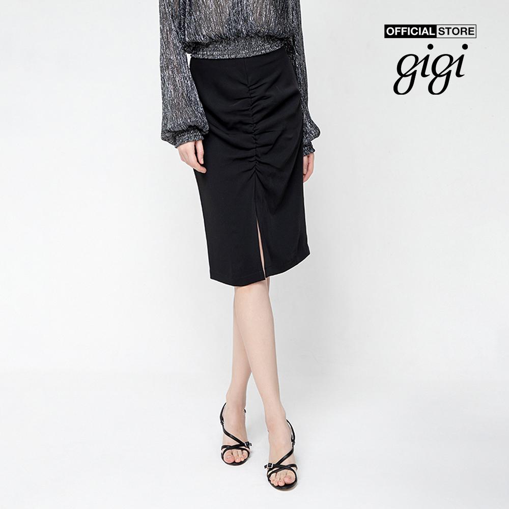 GIGI - Chân váy midi bút chì Ruched Split G3301202525H