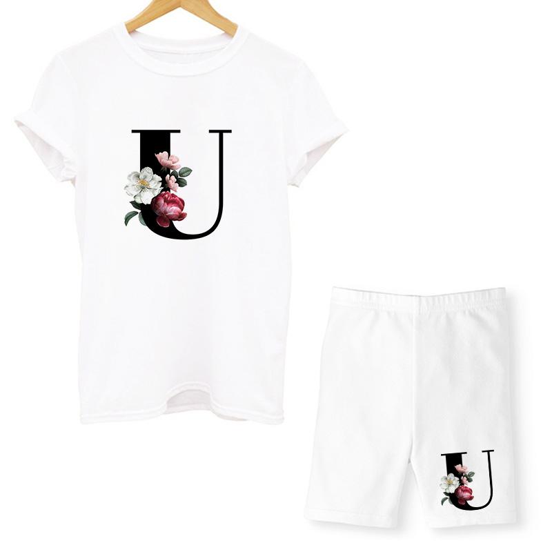 Phụ Nữ Hai Piec Bộ Chữ T Áo Và Quần Short Bộ Mùa Hè Nữ Tay Ngắn Cổ Tròn Áo Quần Jogger Biker Quần Short Bộ Trang Phục Gợi Cảm dành Cho Người Phụ Nữ