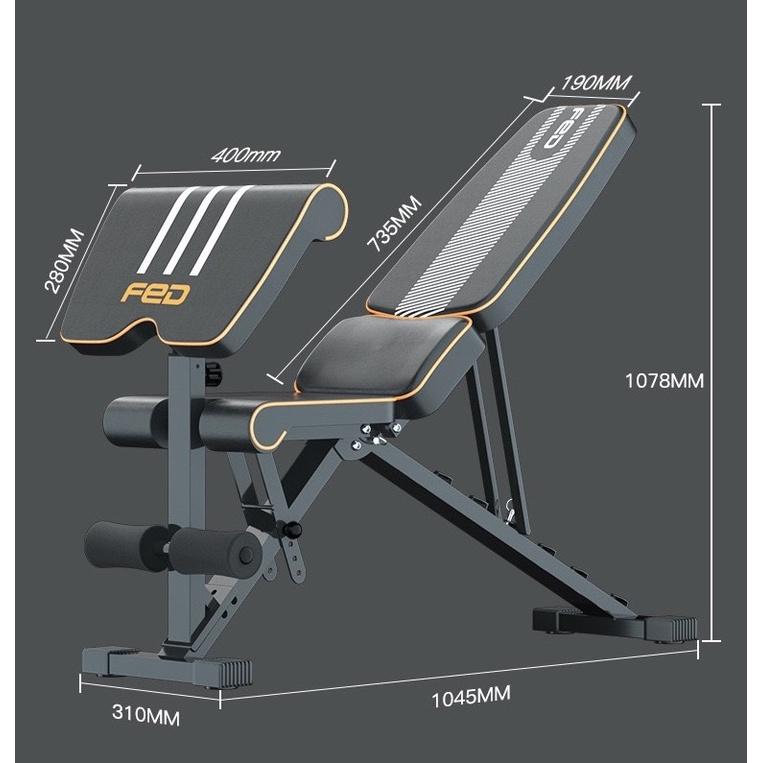 Ghế tập tạ,tập gym đa năng Fed- XM06868 Chịu lực 300kg