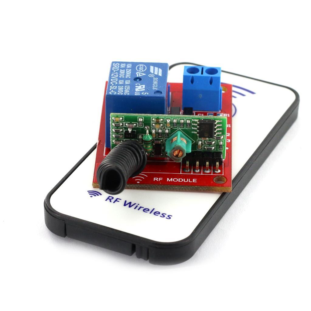 12V 1CH RF Wireless Relay Module Self-lock with Remote Controller