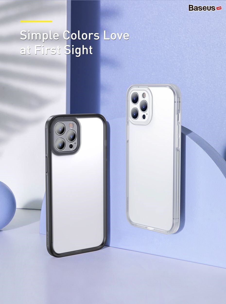 Ốp khung viền chống sốc Baseus Camera Lens Protector Frame Case Cho Phone 12 Mini / 12 & 12 Pro / 12 Pro Max_ Hàng Chính Hãng