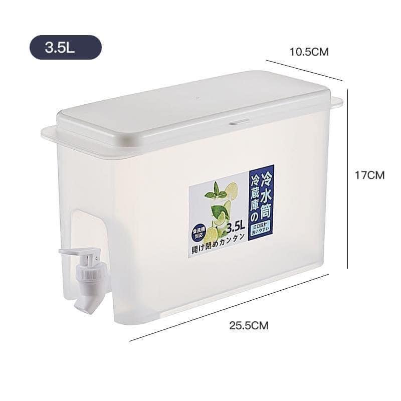 Bình đựng nước có vòi 3,5l-BÌNH  ĐỰNG NƯỚC PHA TRÀ,NƯỚC TRÁI CÂY ĐỂ TỦ LẠNH CÓ VÒI 3,5l TIỆN LỢI