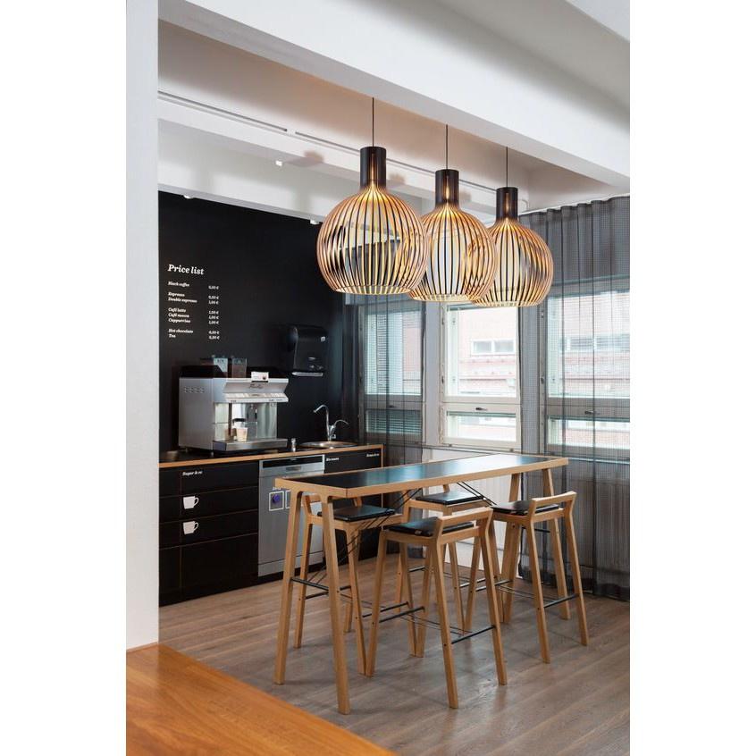 Đèn gỗ trang trí dáng củ tỏi