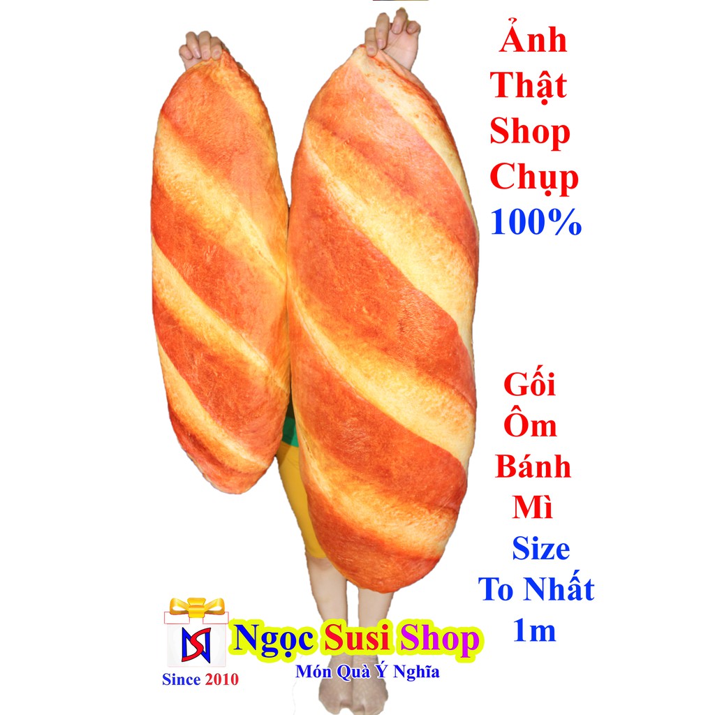 GỐI ÔM BÁNH MÌ 3D KHỔNG LỒ