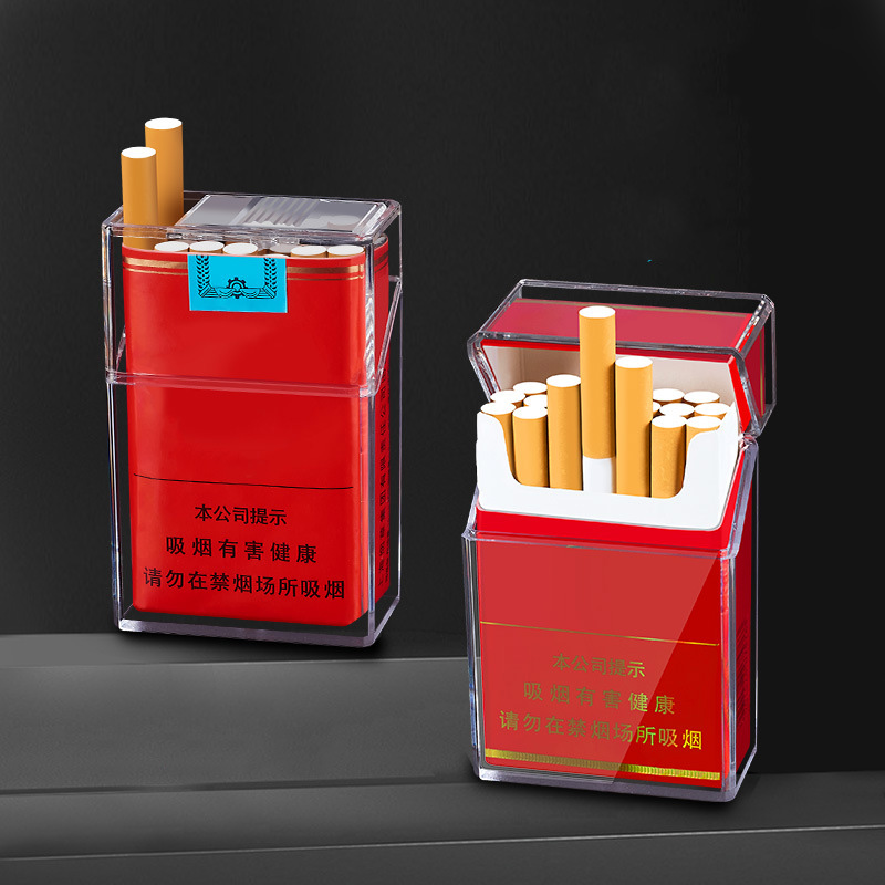 Hộp Đựng Thuốc 20 Điếu Lớn Ngắn Trong Suốt