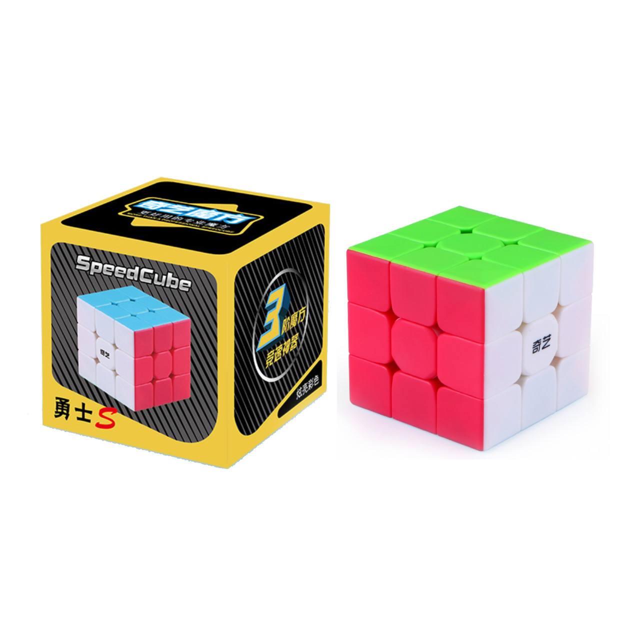 Rubik 3x3 QiYi Warrior S Stickerless Rubic 3 Tầng Không Viền