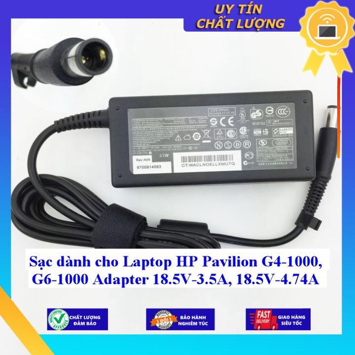 Sạc dùng cho Laptop HP Pavilion G4-1000 G6-1000 Adapter 18.5V-3.5A 18.5V-4.74A - Hàng Nhập Khẩu New Seal