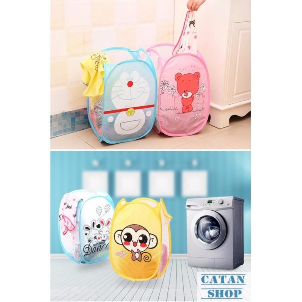 Giỏ, Túi đựng đồ chơi , đồ giặt, đồ dơ, gấp, xếp gọn gàng dễ thương GD18-RQA