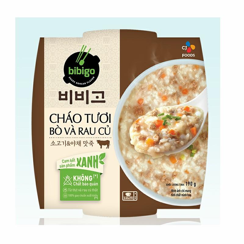 Cháo tươi CJ foods bò rau củ hộp190g-3544417