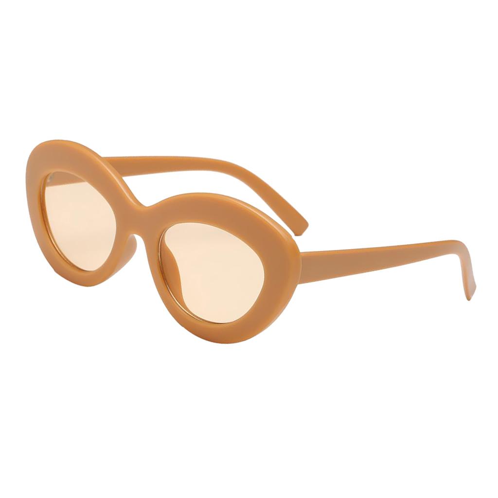 Vintage Anti-UV Oval Sunglasses Shades Plastic Frame Glasses Eyewear 01