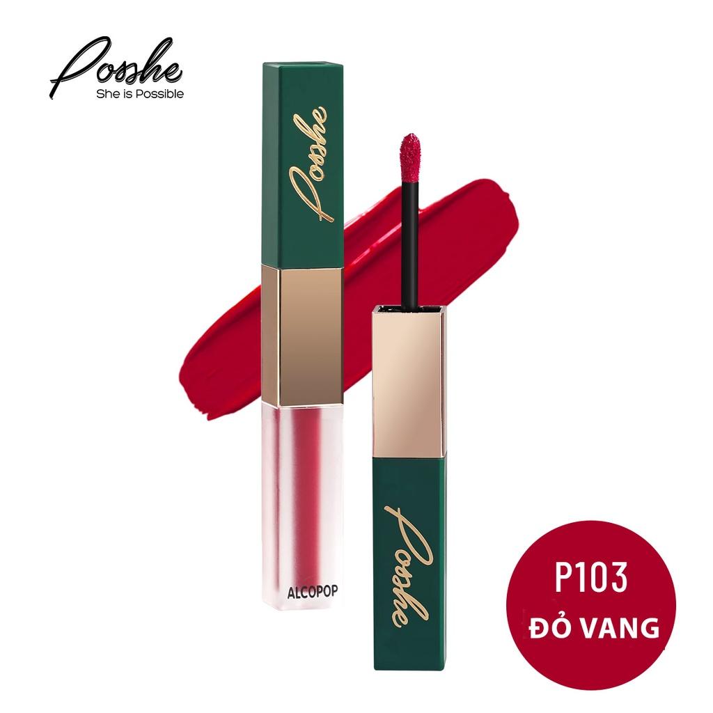 Son Kem Lì POSSHE P103 - Đỏ Vang Chống Lem Siêu Sang