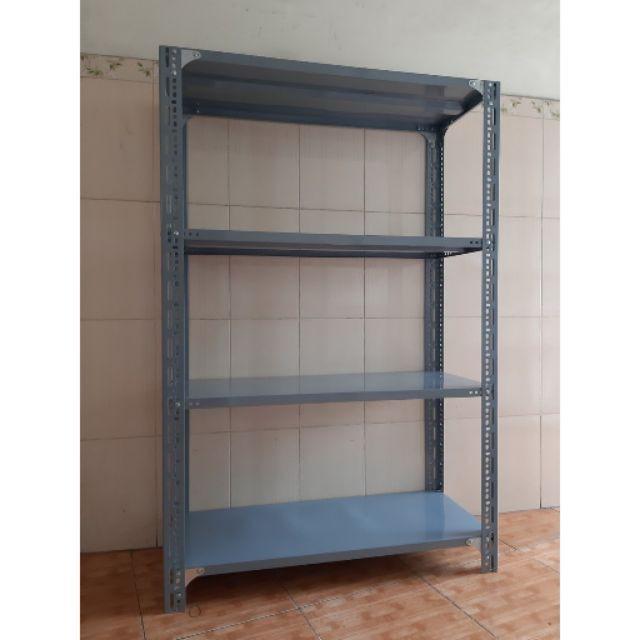 Kệ sắt V lỗ 4 tầng. kệ sắt V lỗ,kệ đựng hàng
