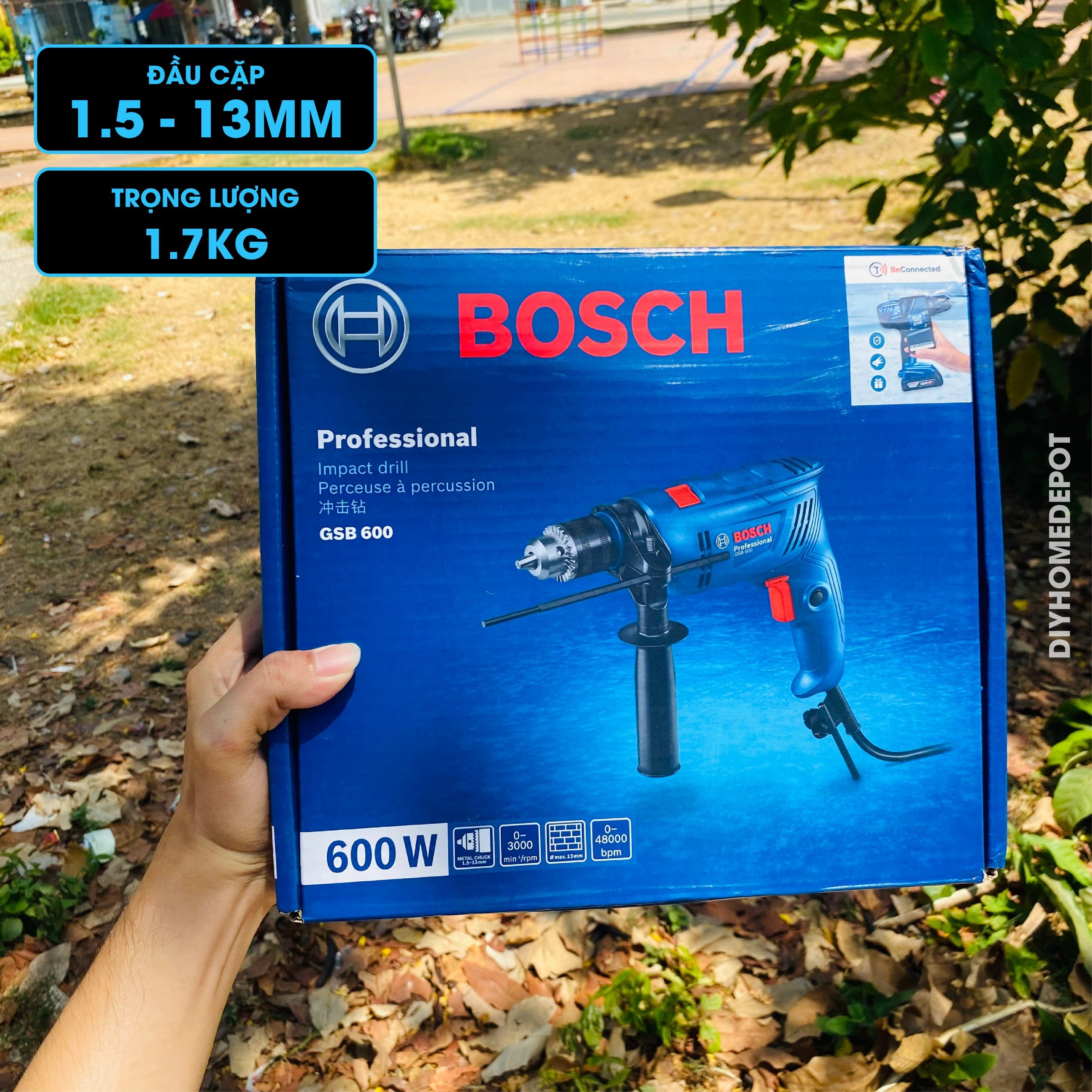 Hình ảnh Máy khoan động lực Bosch GSB 600 600W bảo hành 12 tháng - MỚI