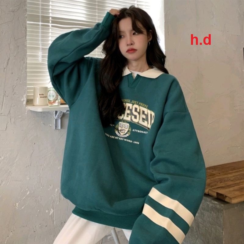 Áo sweater In Chữ Phong Cách hàn quốc Ulzzang Cá Tính năng động