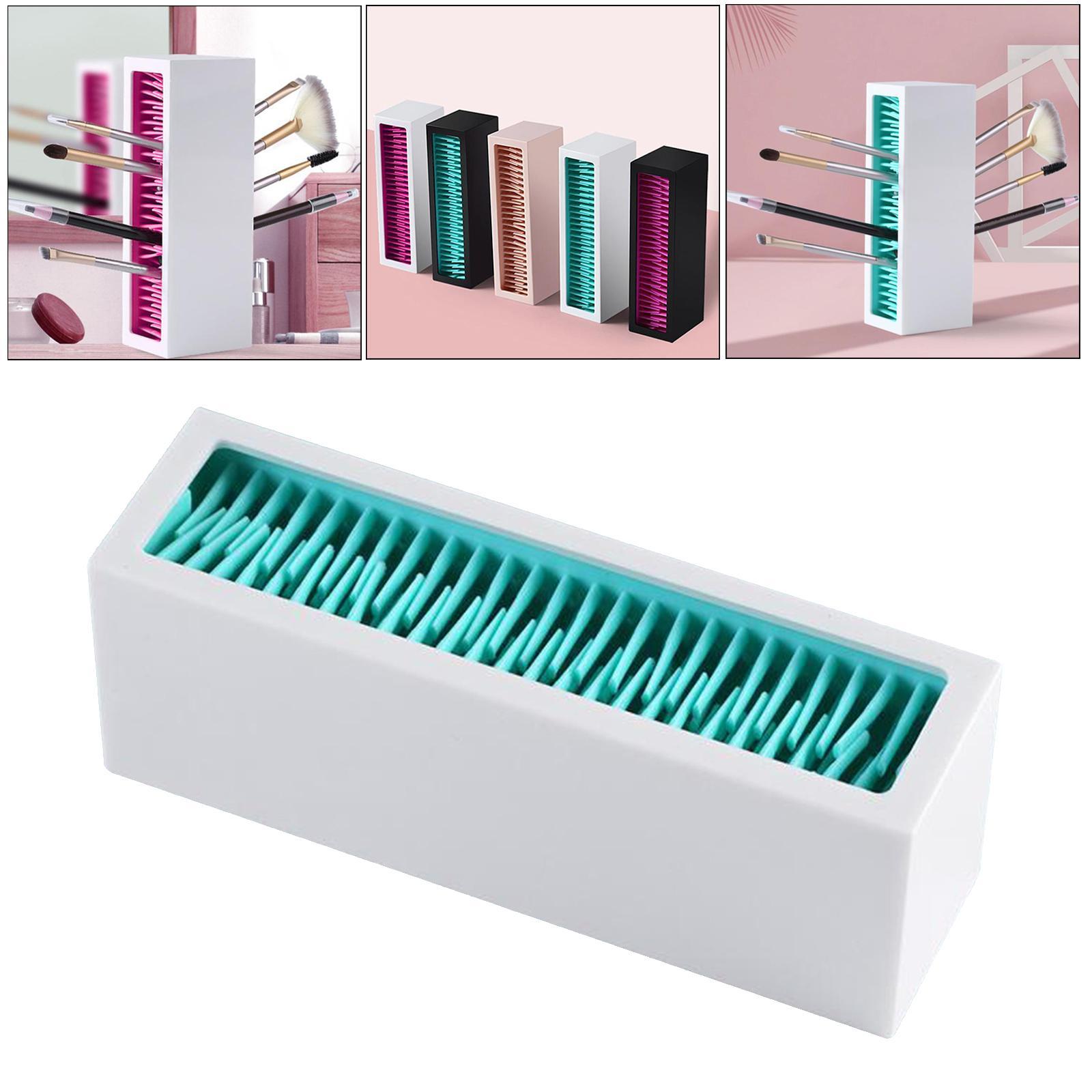 Makeup Brushes Holder Silicone Storage Rack for Cosmetic Tools