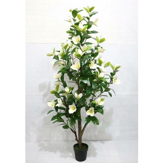 Cây hoa mộc lan giả - Size 180cm - Cây giả, hoa lụa Decor trang trí nhà cửa