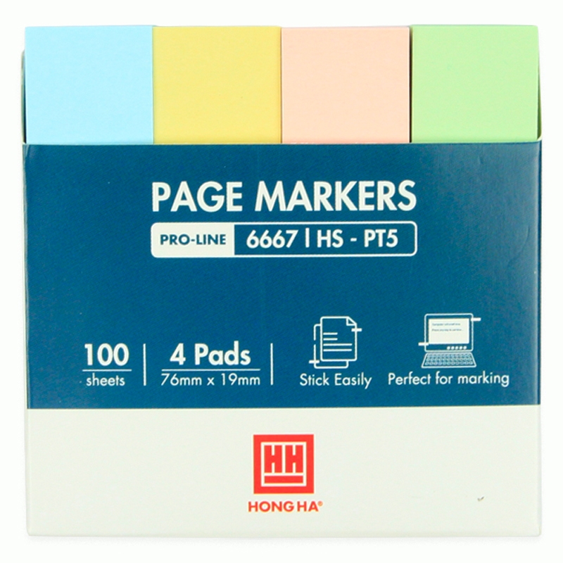 Giấy Phân Trang Hồng Hà 4 Màu HS-PT5 6667
