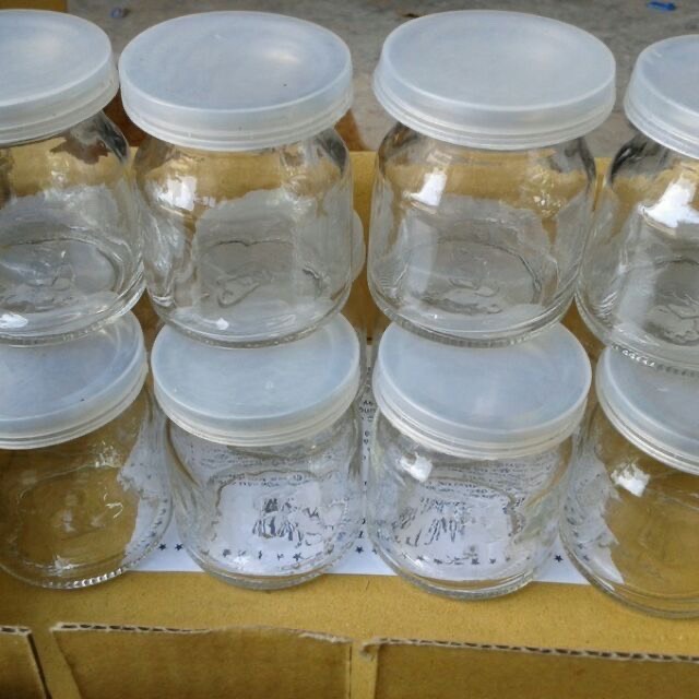 Combo 10 Hủ Thủy Tinh Làm Sửa Chua Bánh Flan THP Trong Suốt Dày Dặn Có Nắp