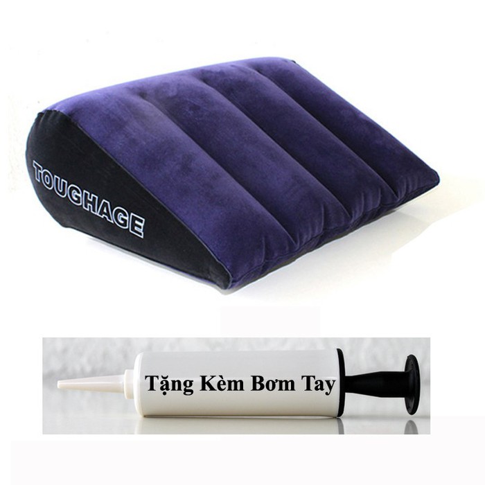 Ghế Tình Nhân - Gối Đệm Mông - Tặng Kèm Bơm Tay - Màu Xanh Đen